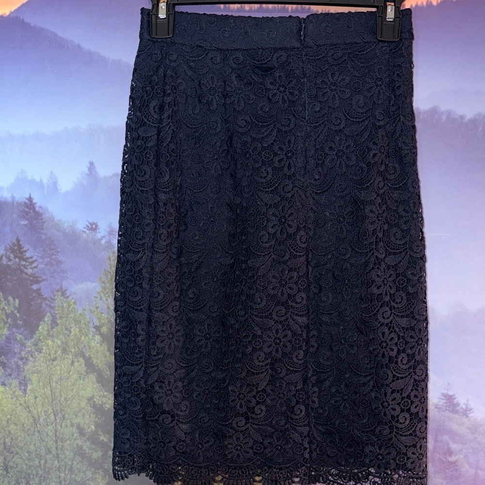 Uniqlo Dark Blue Lace Top XS - Picture 4 of 5